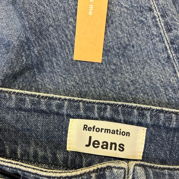 Reformation Kayo High and Skinny Belted Jeans, size 24. NWT. - Picture 3 of 8